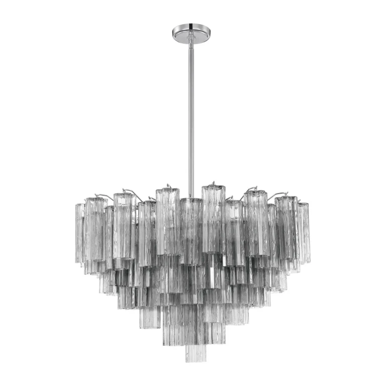 Polished Chrome 16 Light Chandelier from the Addis Collection