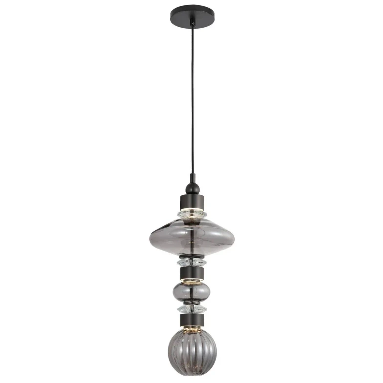 Black LED Pendant from the Avra Collection