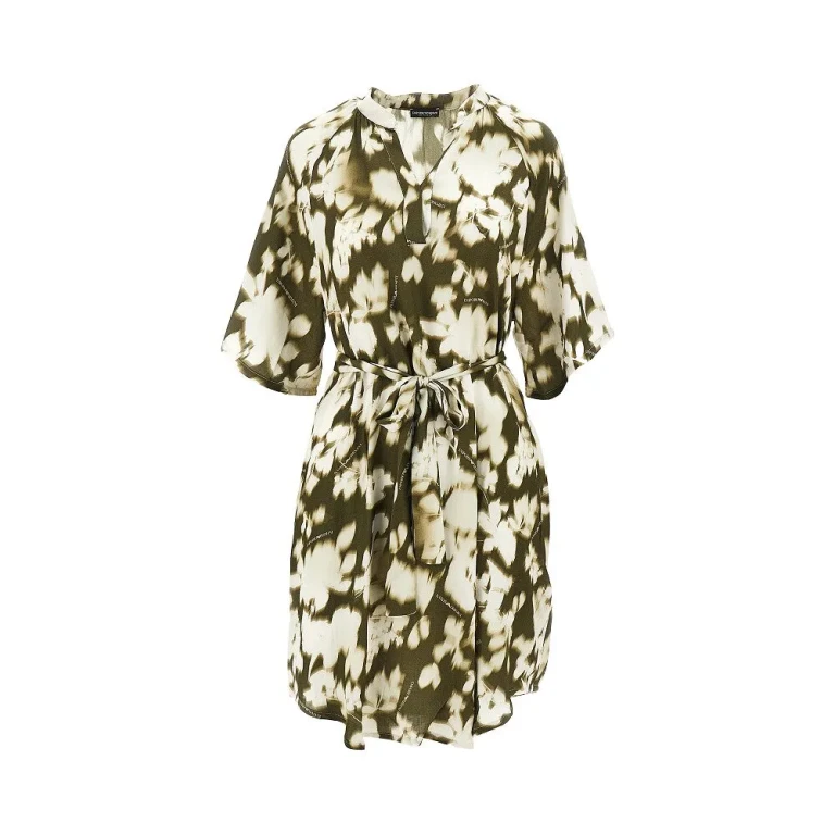 EMPORIO ARMANI Printed viscose mini dress Woman S-M