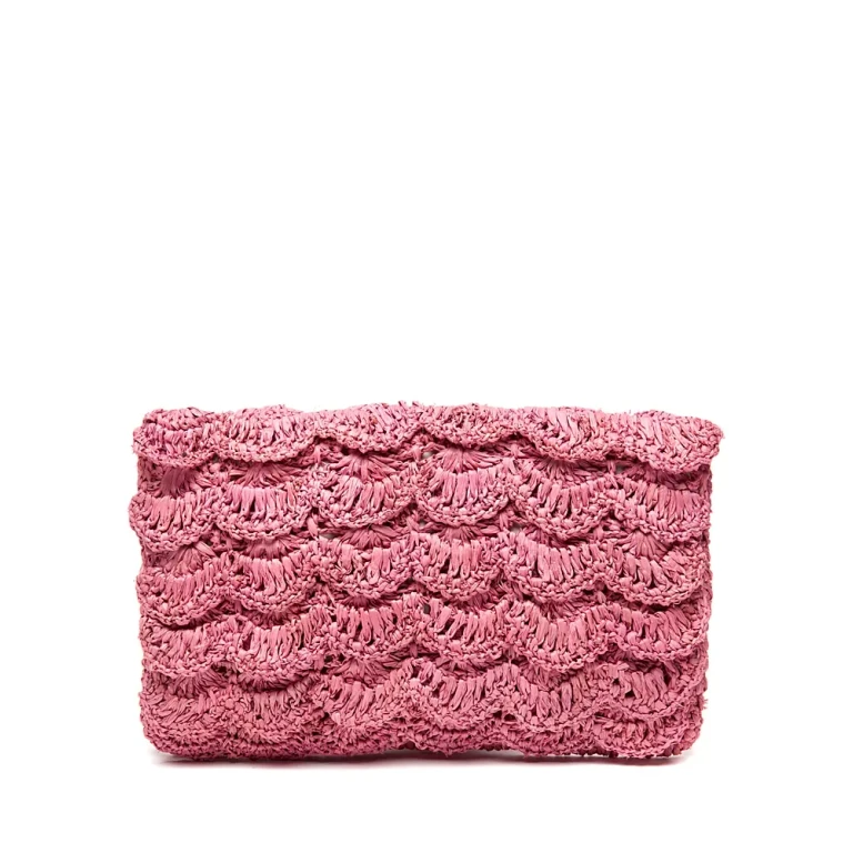 mar Y sol Lizzie Small Raffia Clutch