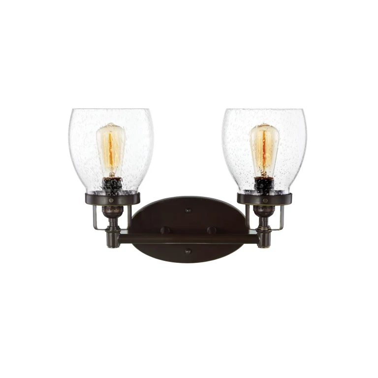 Belton 2-Light Bathroom Vanity Light in Bronze