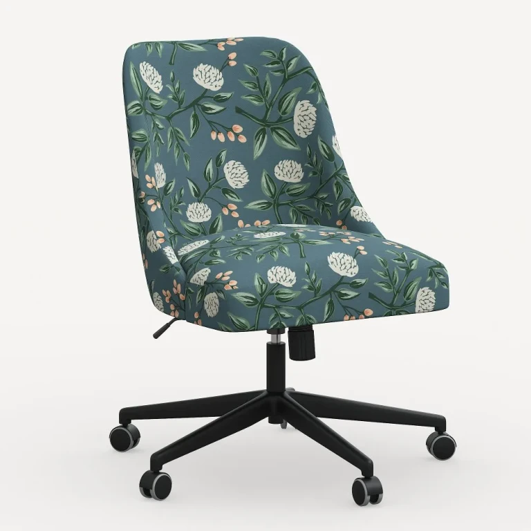 Oxford Emerald Peonies Office Chair