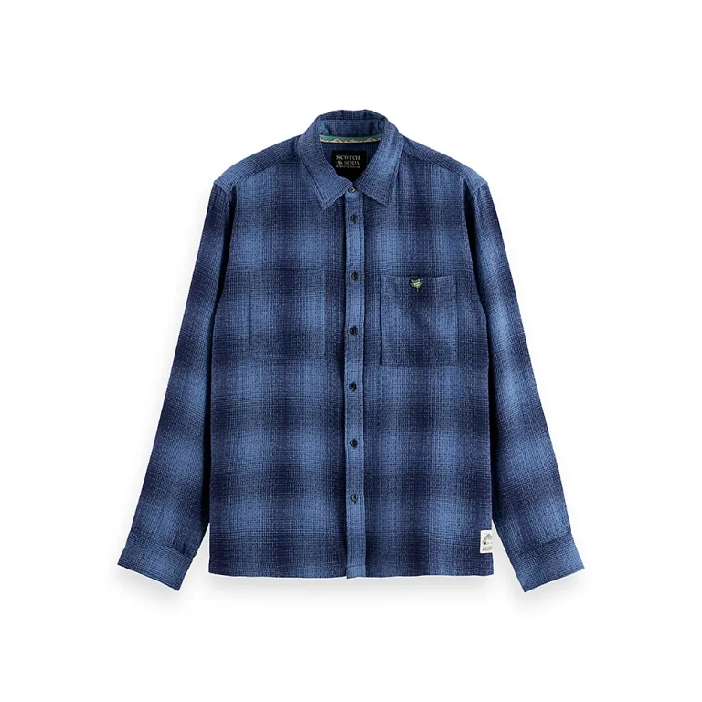 Scotch & Soda Shadow Relaxed Fit Check Shirt