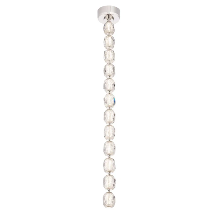 Polish Nickel LED Pendant from the Seduction Collection