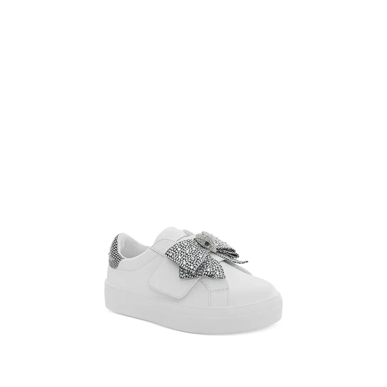 Kurt Geiger London Girls' Mini Laney Bow Embellished Sneakers - Toddler, Little Kid, Big Kid