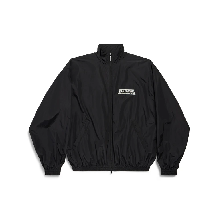 Balenciaga Medium Fit Tracksuit Black Giacca - Men