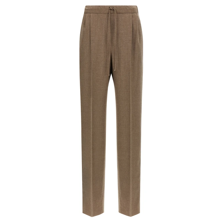 Max Mara Gray Cashmere Casual Pants - Women