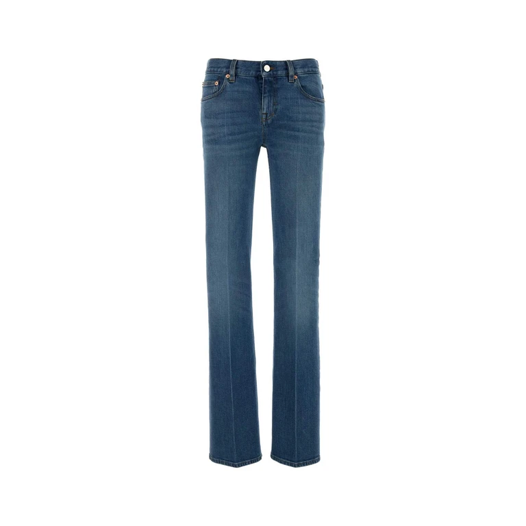 Gucci Jeans In Denim Stretch Blue Fabric - Women