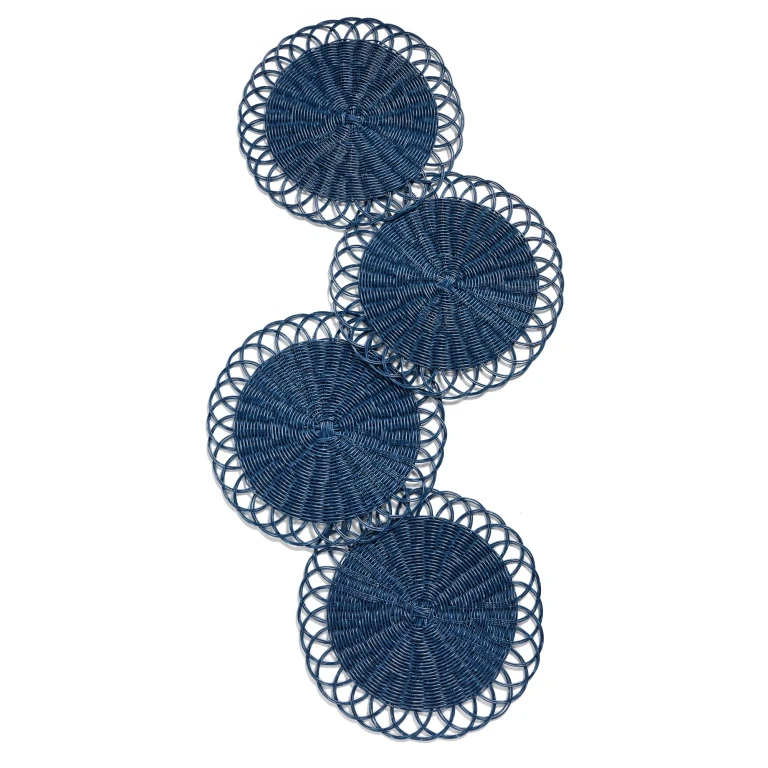 Kim Seybert Alfresco Placemats Set of 4 Natural One Size