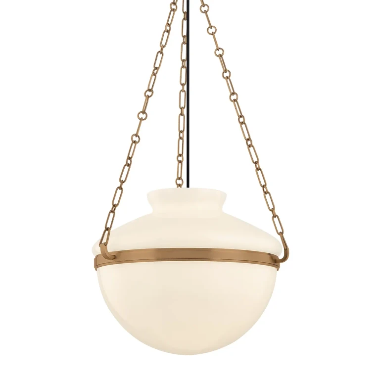 Patina Brass Pendant from the Paradigm Collection