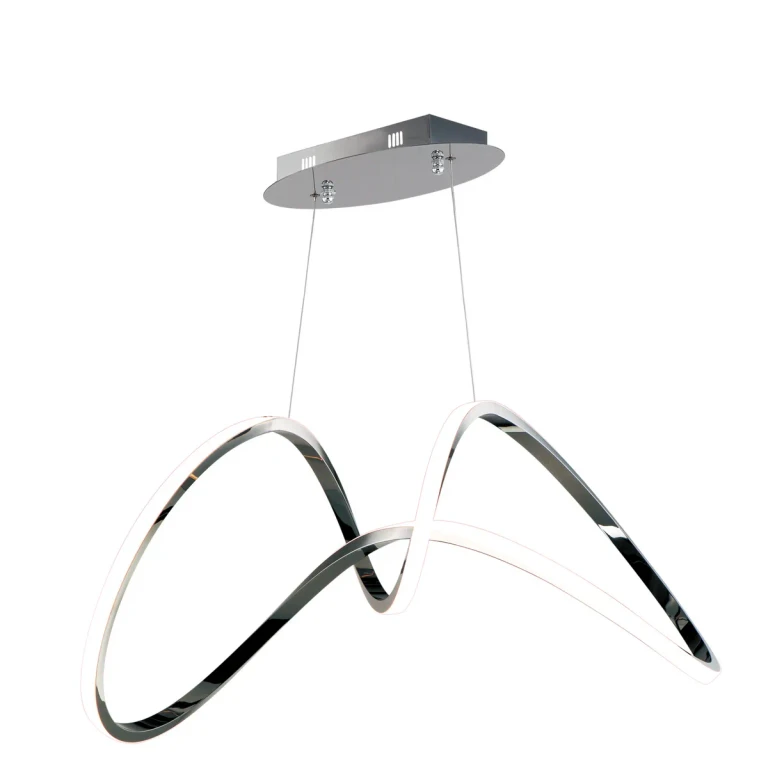 Black Chrome LED Pendant from the Perpetual Collection