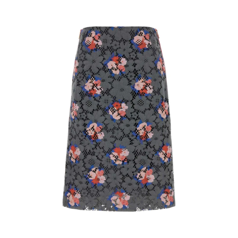 fendi Bouquet Lace Skirt