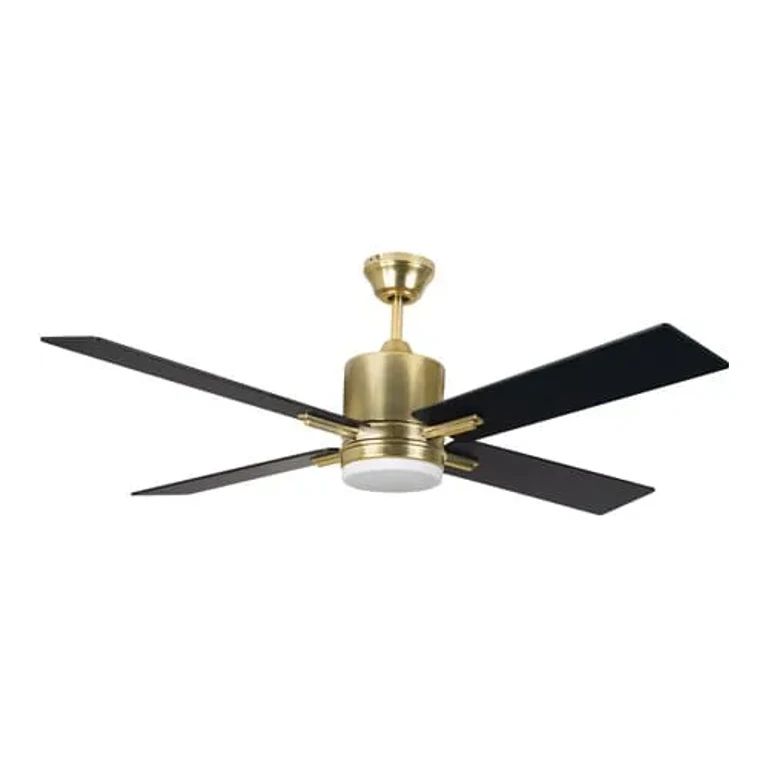 Satin Brass 52"Ceiling Fan from the Teana Collection