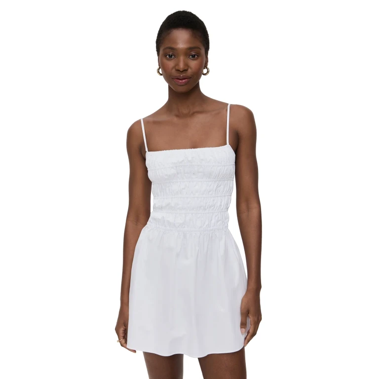 Solid & Striped The Mini Delta Dress Optic White XL