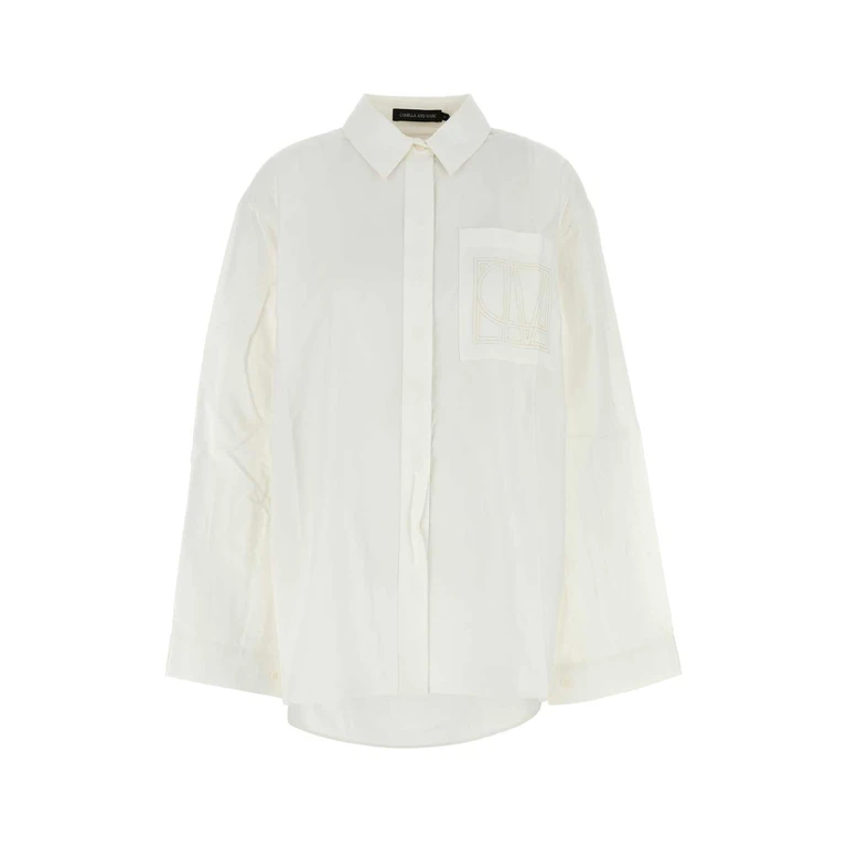 Camilla And Marc White Poplin Winslow Oversize Shirt Softwhite Exterior: Cotton Tencel Camicie - Women