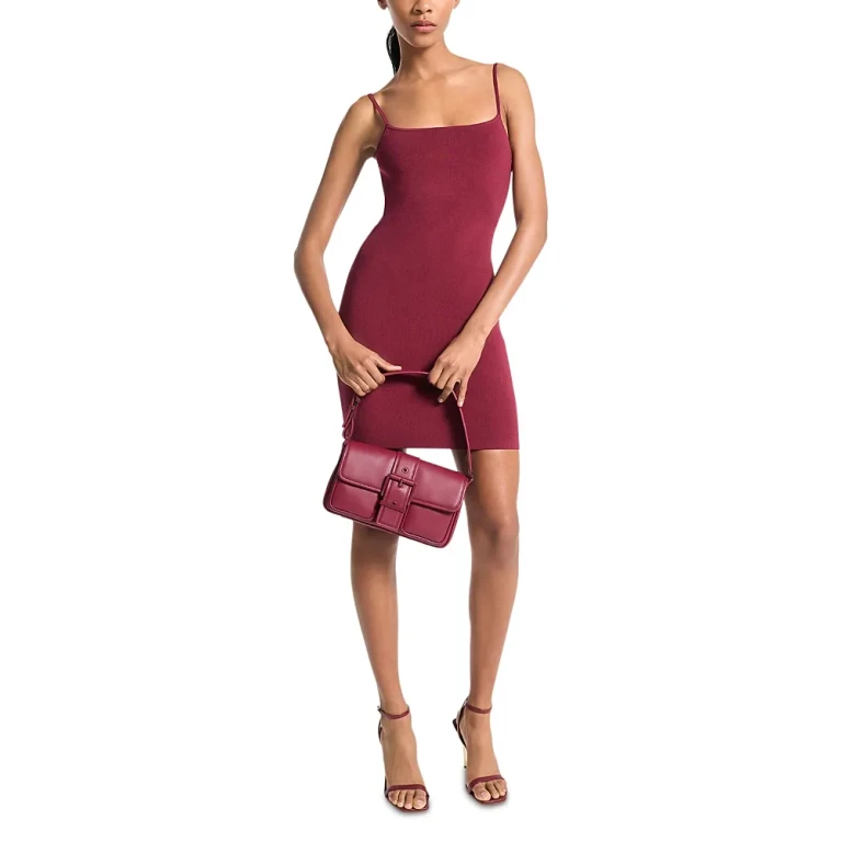 Michael Kors Straight Neck Cami Mini Dress