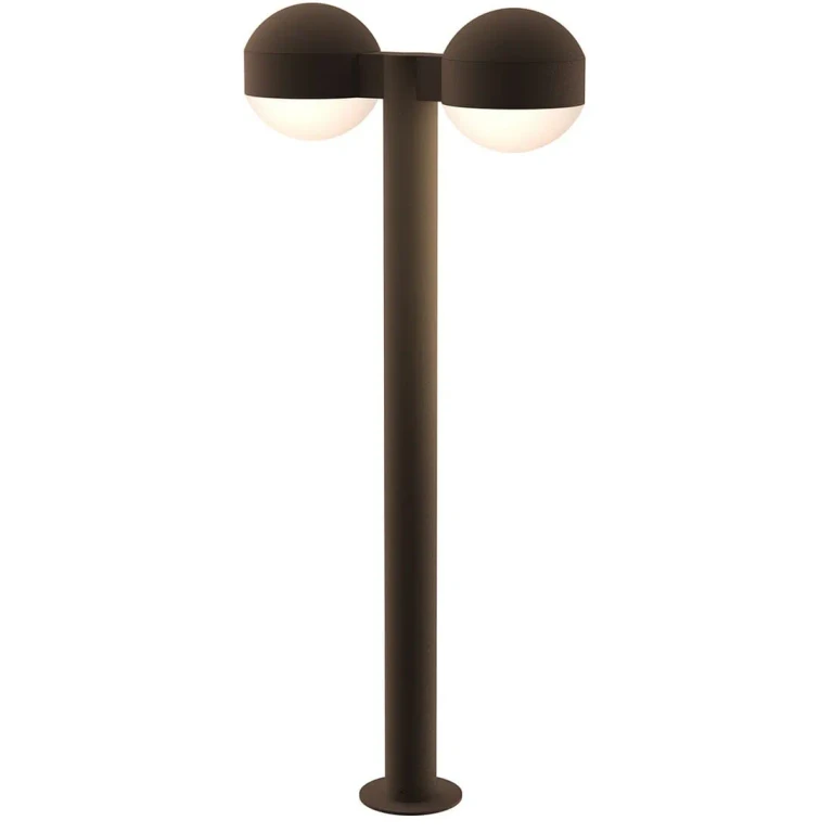 REALS 29.75" 2-Light LED Bollard in Textured Bronze