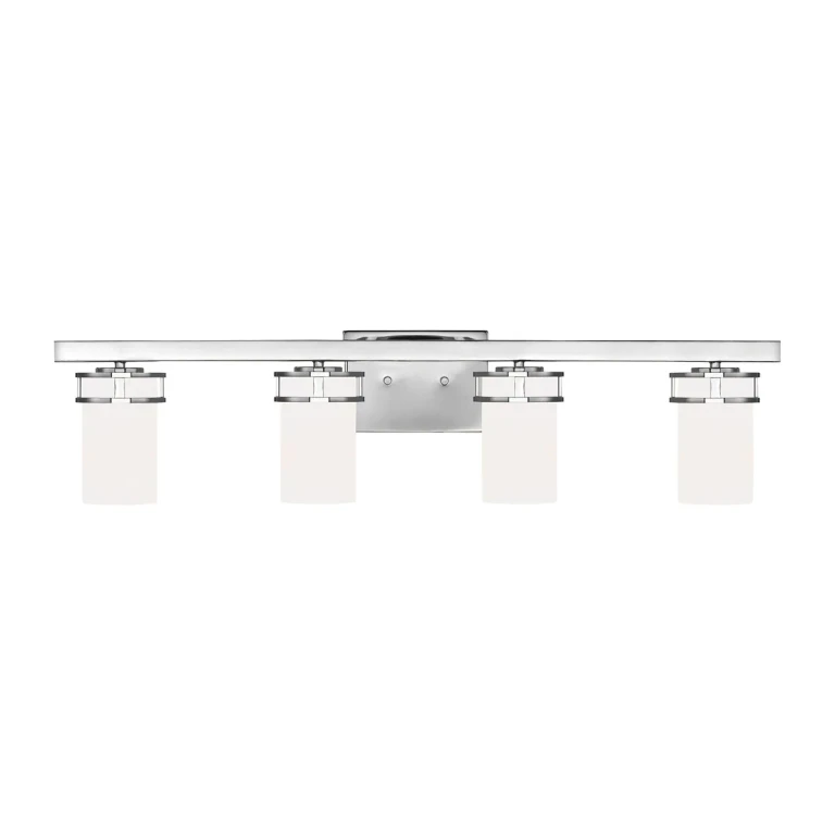 Sea Gull Robie 4-Light Bathroom Vanity Light in Chrome - 4421604-05