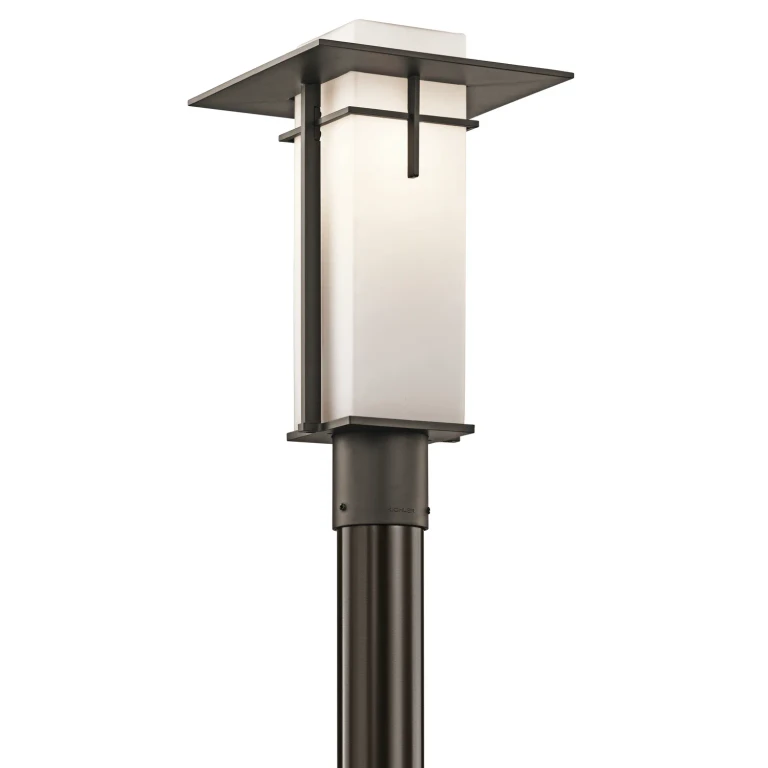 Caterham 1-Light 16.75" Outdoor Post Lantern in Olde Bronze