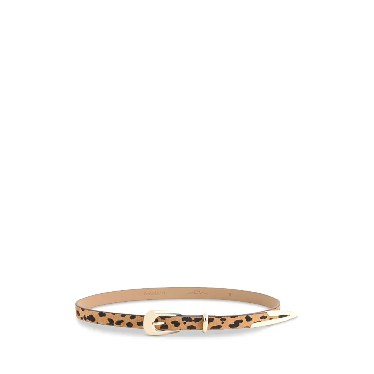 Ettika Women's Cheetah Liquid Metal Western Belt