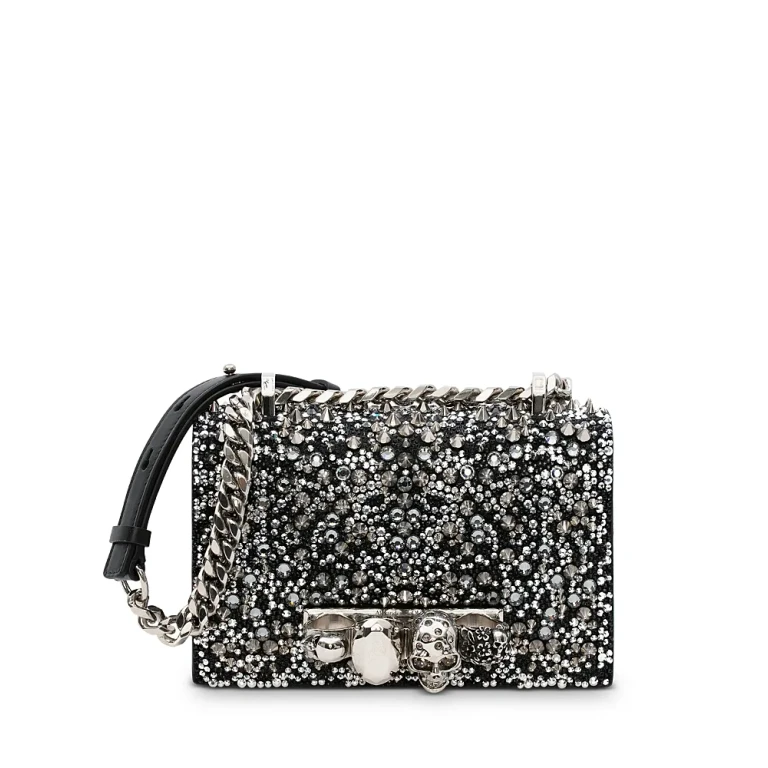 McQueen Mini Jeweled Satchel