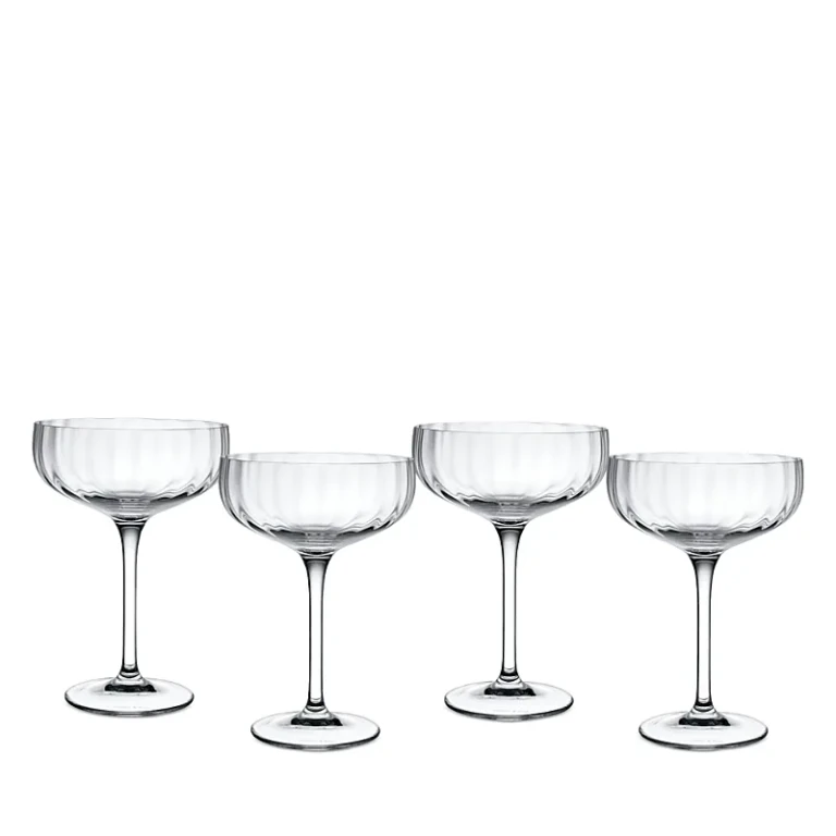 Villeroy & Boch Rose Garden Coupe Champagne Glass, Set of 4