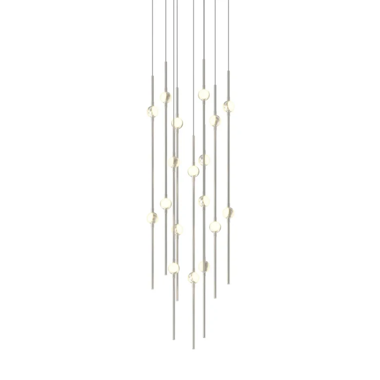 Satin Nickel LED Pendant from the Constellation Collection