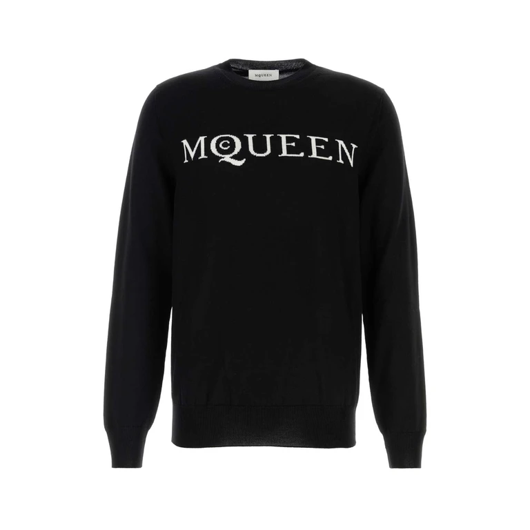 Alexander McQueen 839681q1beb 1218 Black Maglieria