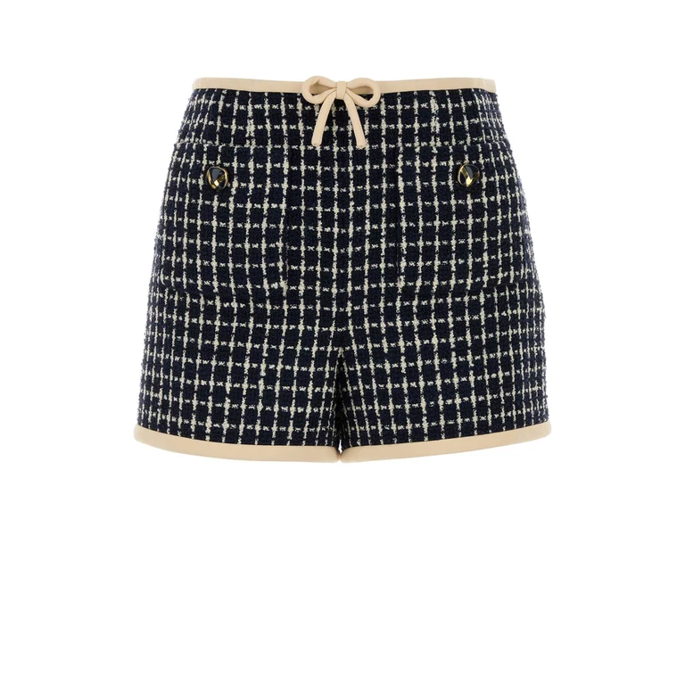 Valentino Garavani Embroidered Tweed Shorts 671 - Women