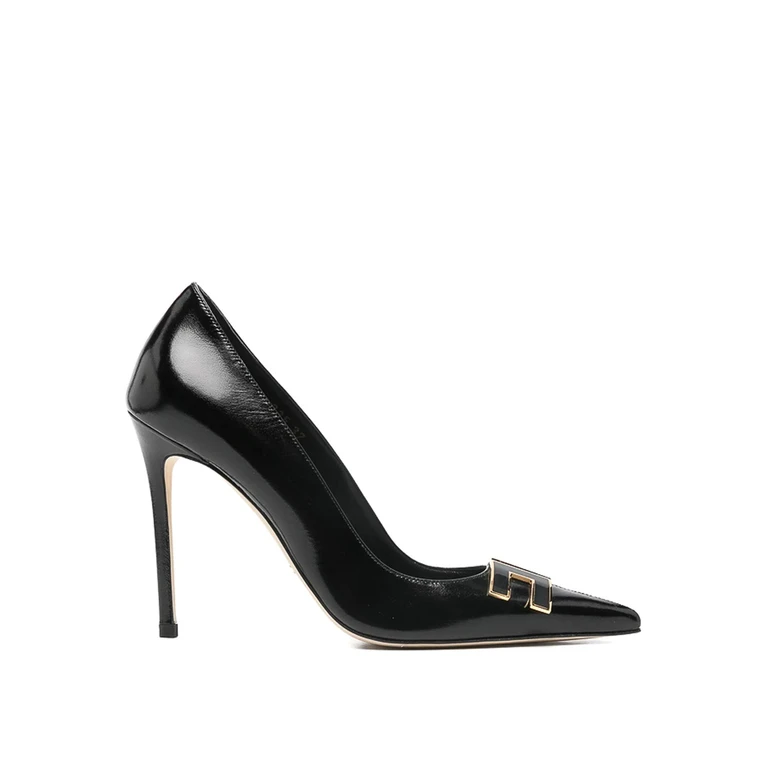 Elisabetta Franchi Logo-embellished Point-toe Pumps
