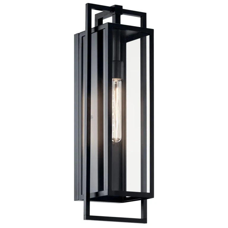 Black One Light Outdoor Wall Mount from the Goson Collection