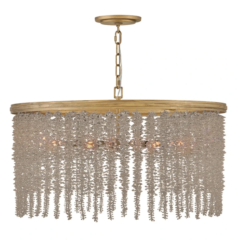 Burnished Gold LED Chandelier from the Rubina Collection