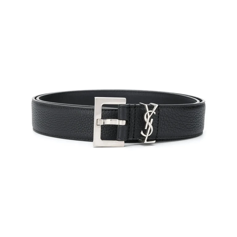 Saint Laurent Cintura Nero - Uomo