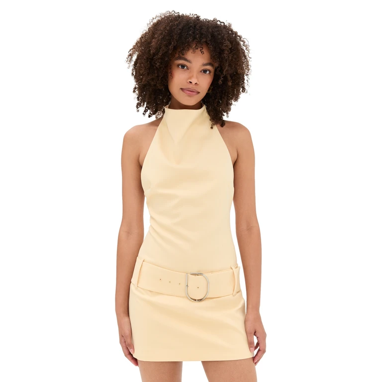 SIR. Sabina Belted Mini Dress Butter 0