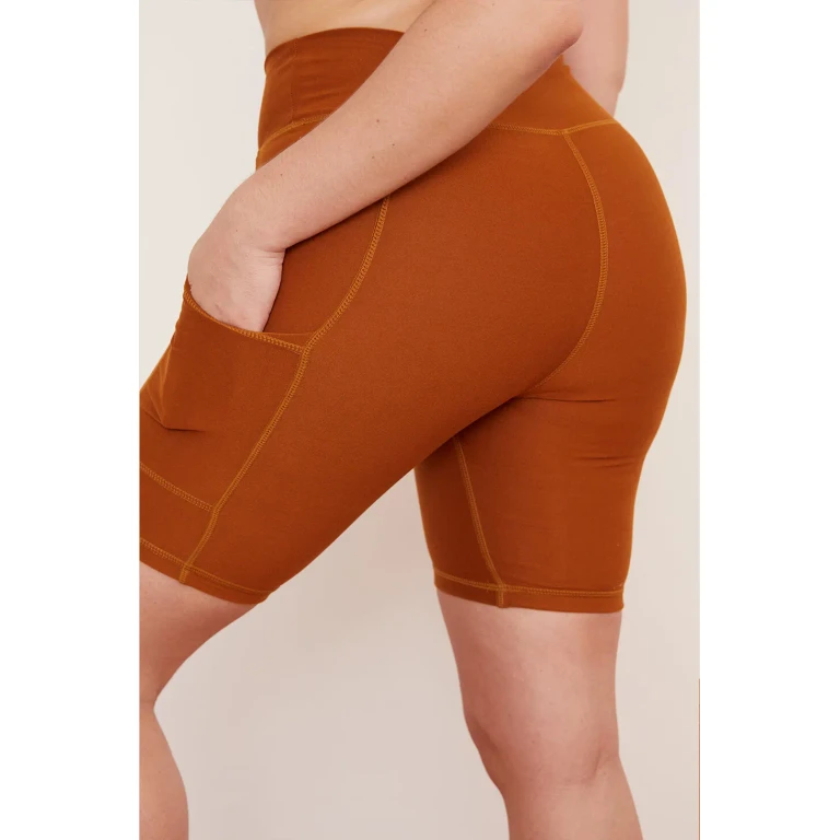 Turmeric Pocket Bike Short - XS / Turmeric / High-Waisted