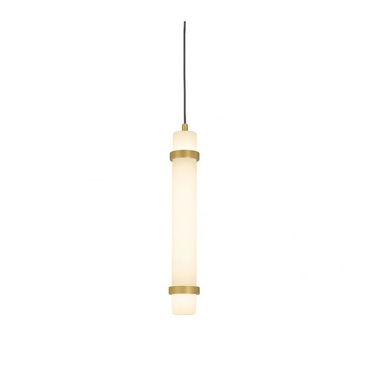 Light Antique Brass LED Pendant from the Miami Collection