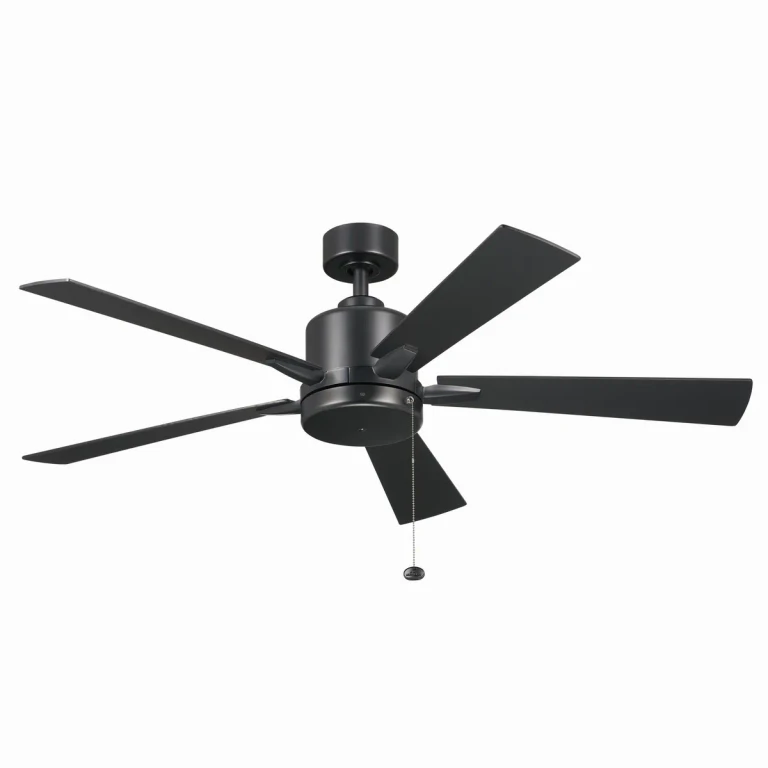 52" Lucian II Ceiling Fan in Satin Black
