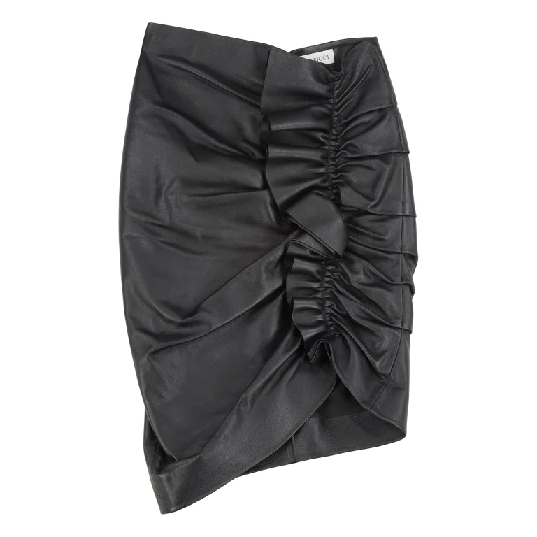 Burberry Leather Skirt