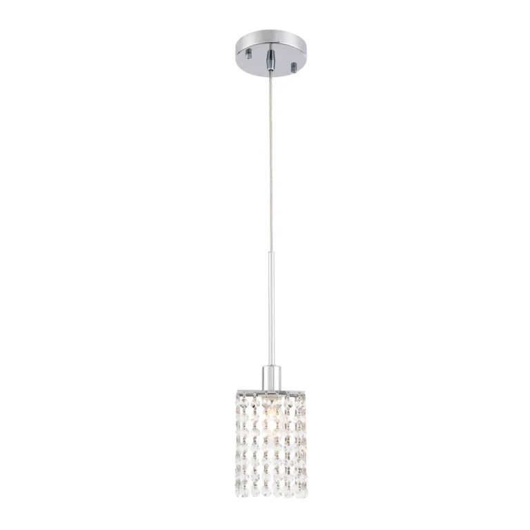 Chrome One Light Pendant from the Taylor Collection