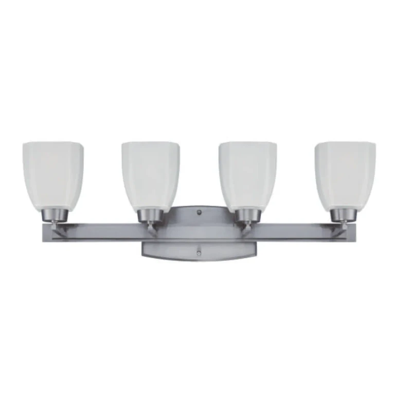 Bridwell 4-Light 28" Bathroom Vanity Light in Brushed Polished Nickel