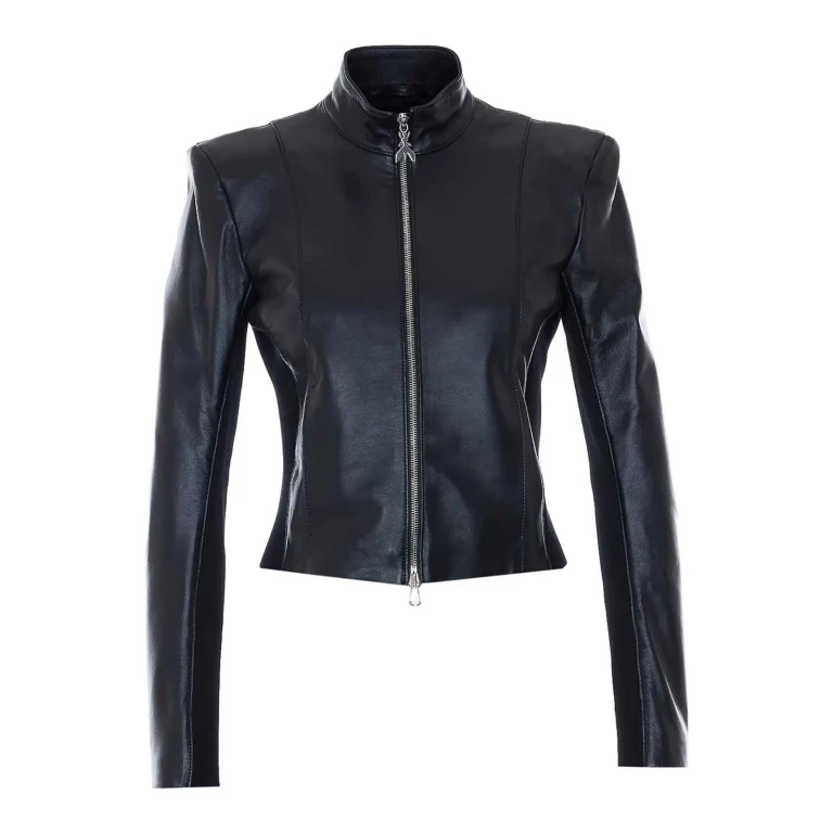 Patrizia Pepe Blouson En Cuir - Noir
