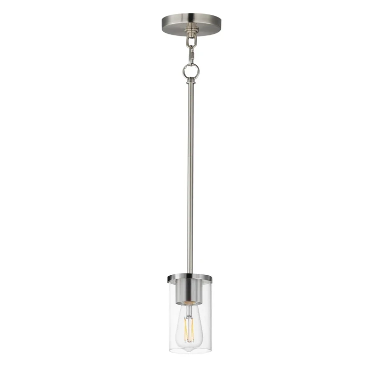 Satin Nickel Pendant from the Lateral Collection