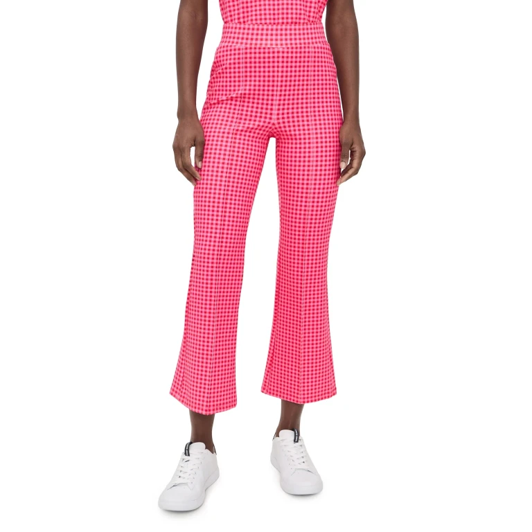Addison Bay Ponte Waverly Pants Rose Check M