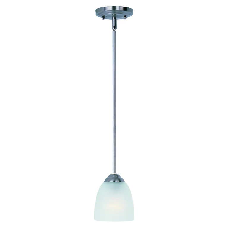 Satin Nickel One Light Mini Pendant from the Stefan Collection
