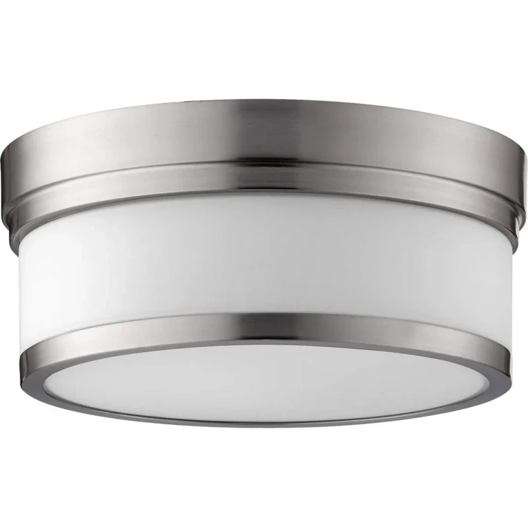 Quorum Celeste 2-Light 12" Ceiling Light in Satin Nickel