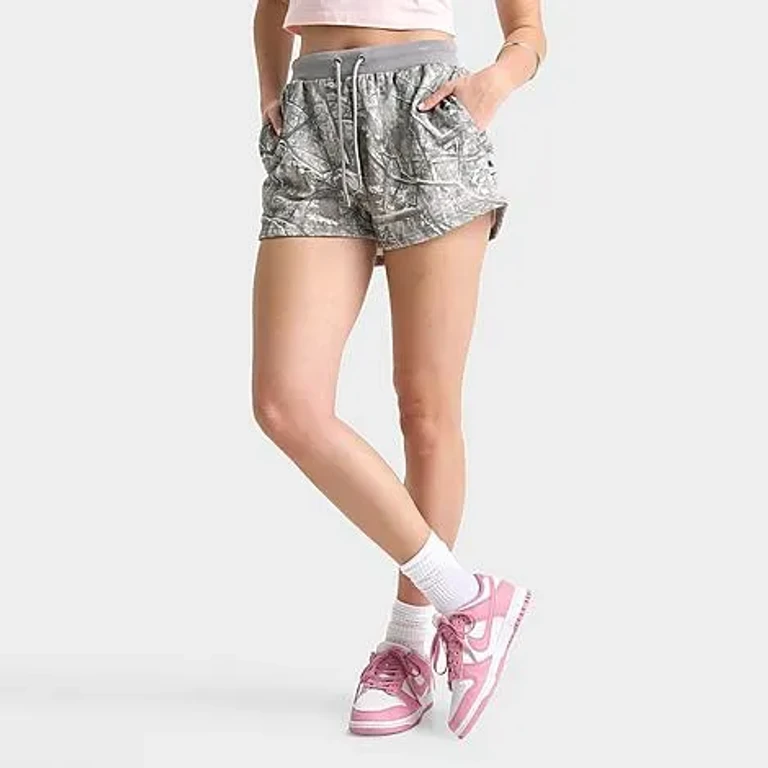 Hoodrich Women's Woodland Mini Fleece Shorts in Camo Size: XS