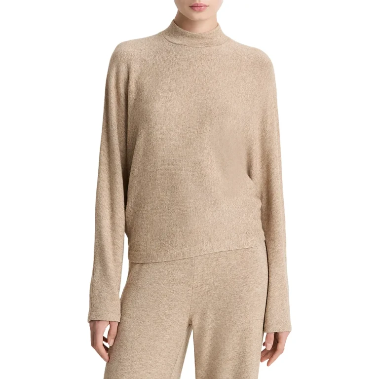 Vince Cozy Dolman Sleeve Mock Neck Top