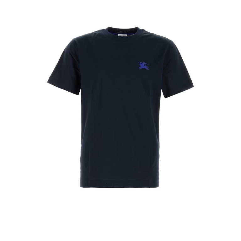 Burberry Navy Blue Cotton T-Shirt Exterior - Men
