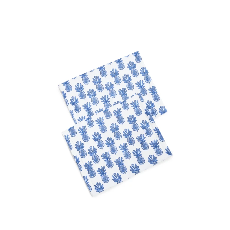 La DoubleJ Set of 2 Table Mats Pineapple Blu One Size
