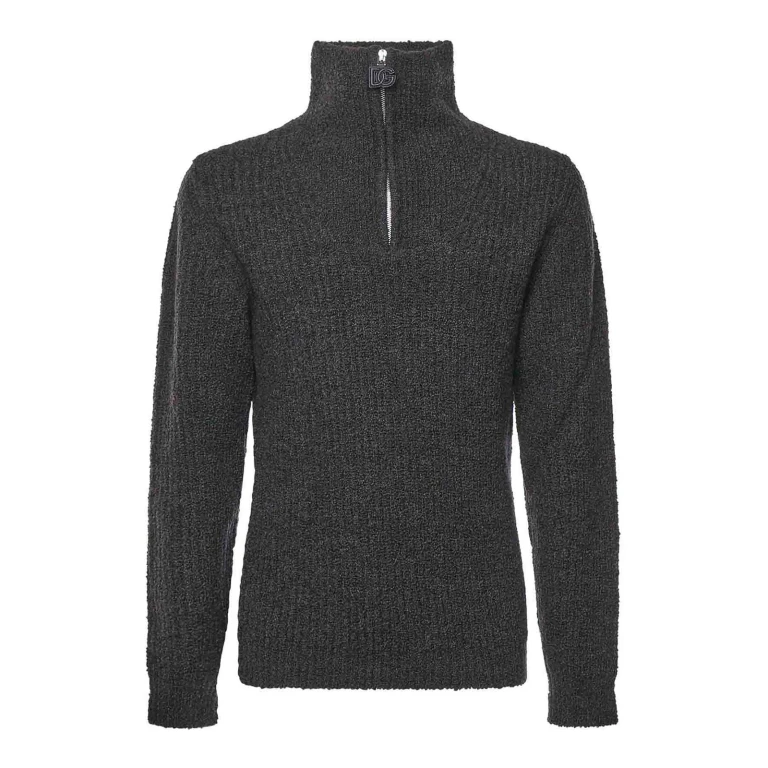 Dolce & Gabbana Pull Col Roulé - Gris